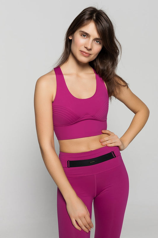 CURVE BRA TOP- FUSCHIA